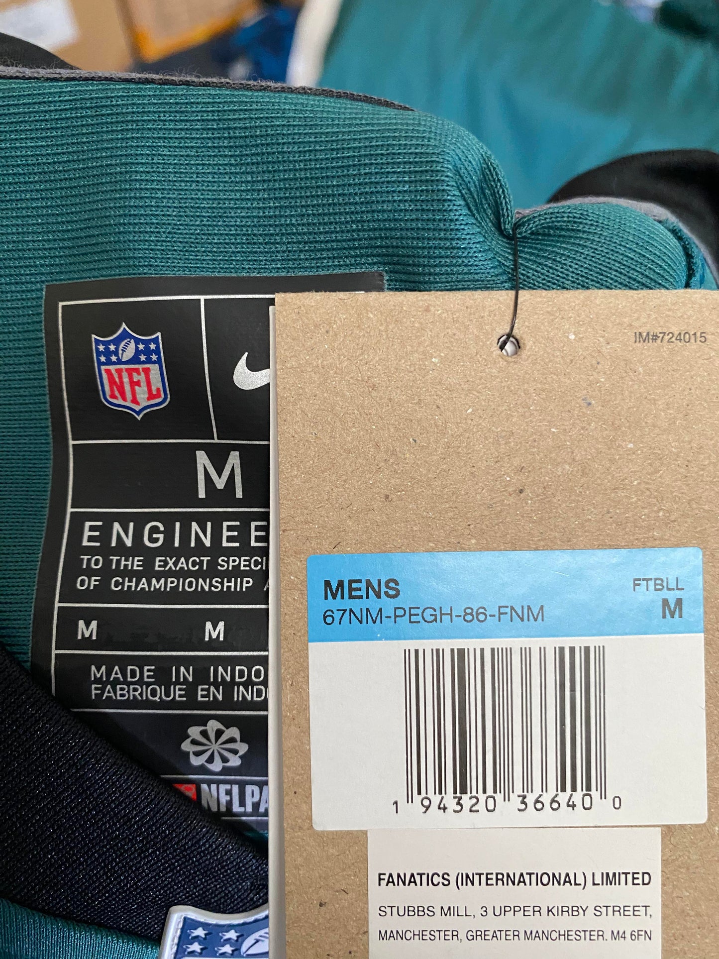 Philadelphia Eagles #62 Jason Kelce Nike Game Jersey - Mens Medium