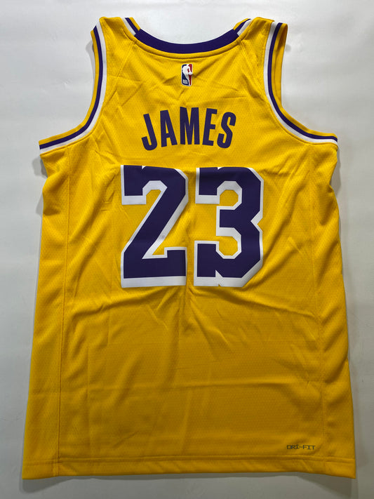 Los Angeles Lakers #23 LeBron James Nike NBA Icon Jersey - Mens Small