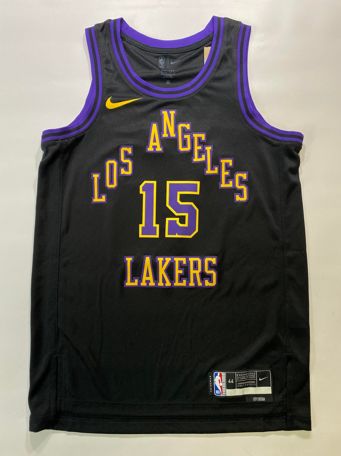 Los Angeles Lakers #15 Austin Reaves Nike NBA City Jersey - Mens Medium