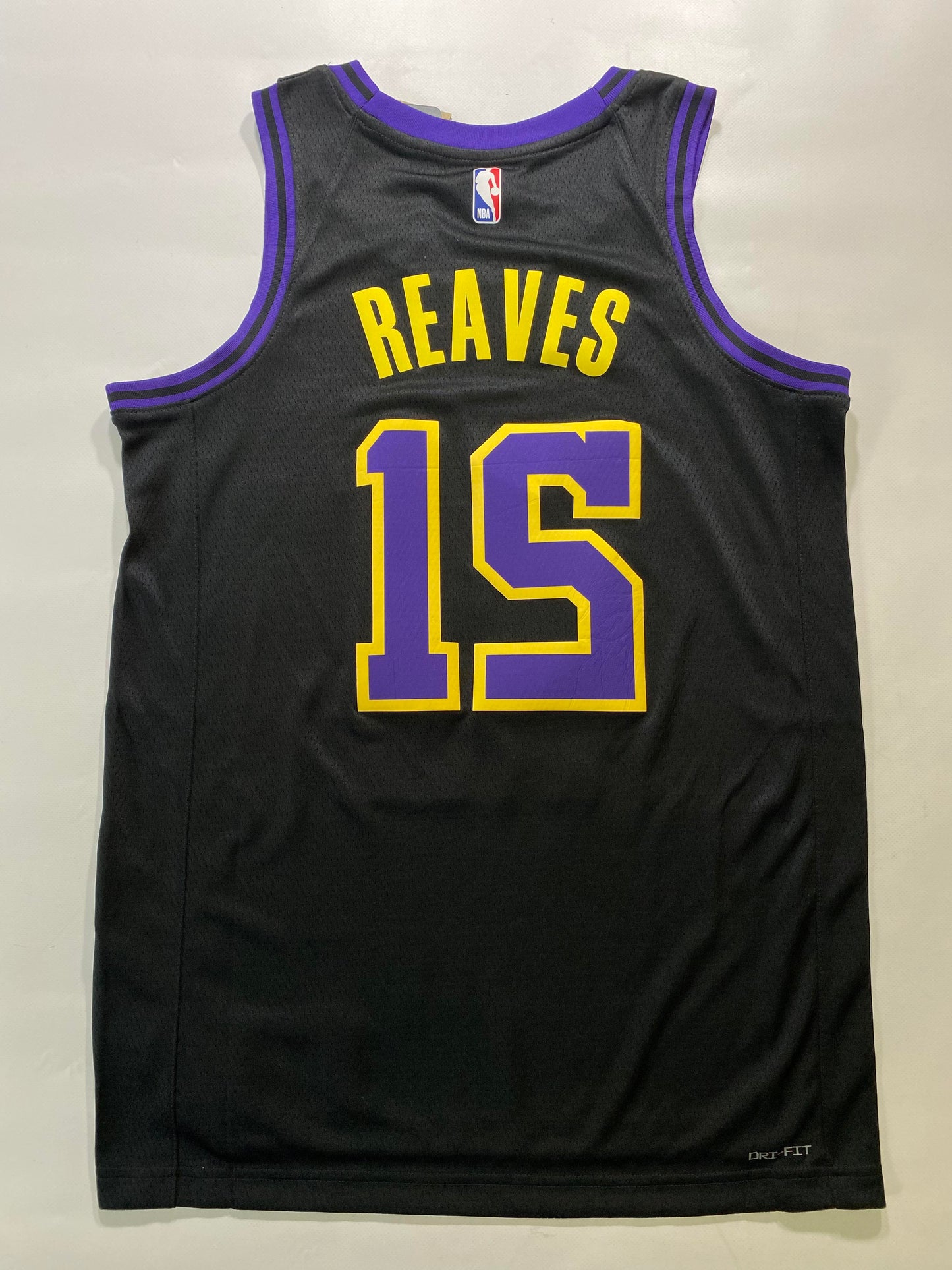 Los Angeles Lakers #15 Austin Reaves Nike NBA City Jersey - Mens Medium