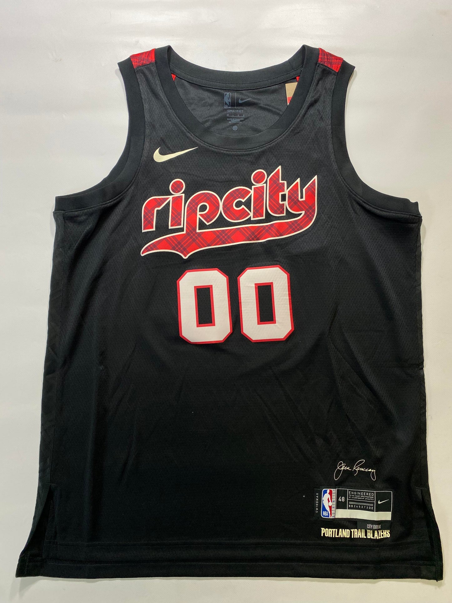 Portland Trail Blazers #00 Scoot Henderson Nike City NBA Jersey - Mens Large