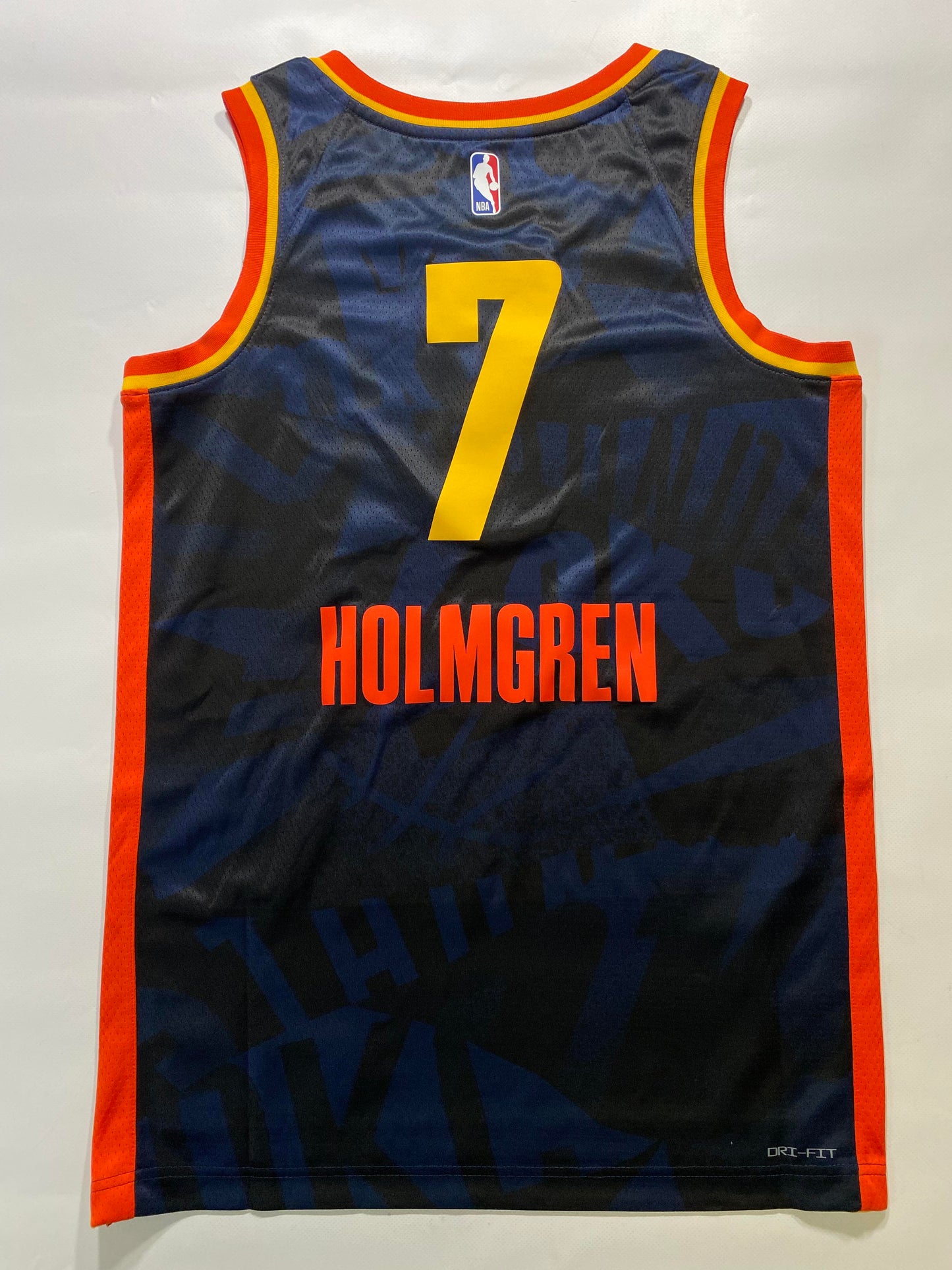 Oklahoma City Thunder #7 Chet Holmgren Nike City NBA Jersey - Mens Small