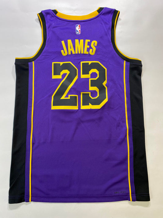 Los Angeles Lakers #23 LeBron James Nike NBA Statement Jersey - Mens Medium