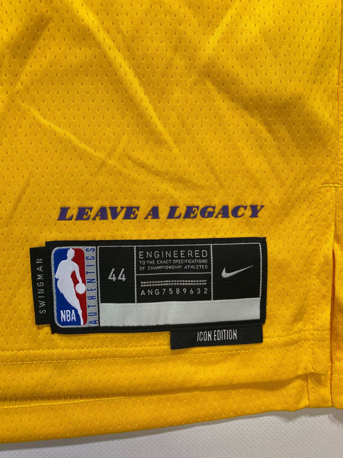 Los Angeles Lakers #28 Rui Hachimura Nike NBA Icon Jersey - Mens Medium