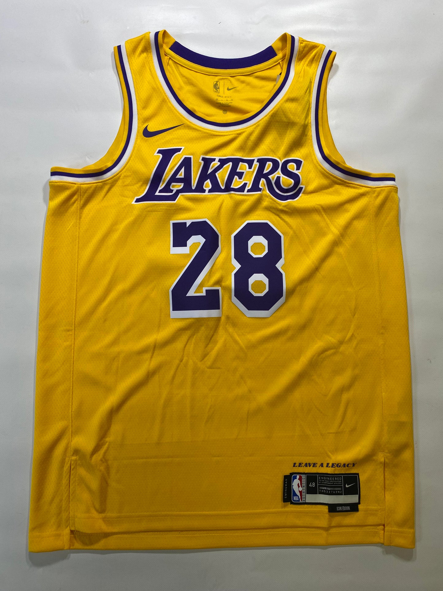 Los Angeles Lakers #28 Chaewon Nike NBA Icon Jersey - Mens Large