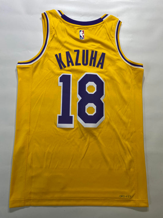 Los Angeles Lakers #18 Kazuha Nike NBA Icon Jersey - Mens Small