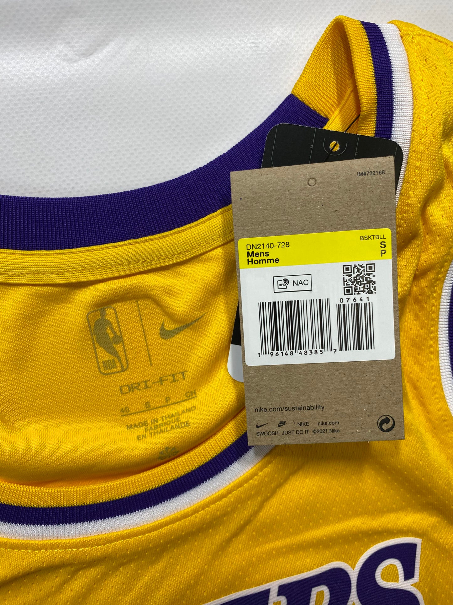 Los Angeles Lakers #18 Kazuha Nike NBA Icon Jersey - Mens Small