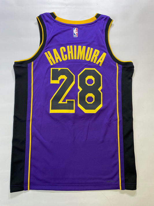 Los Angeles Lakers #28 Rui Hachimura Nike NBA Statement Jersey - Mens Medium