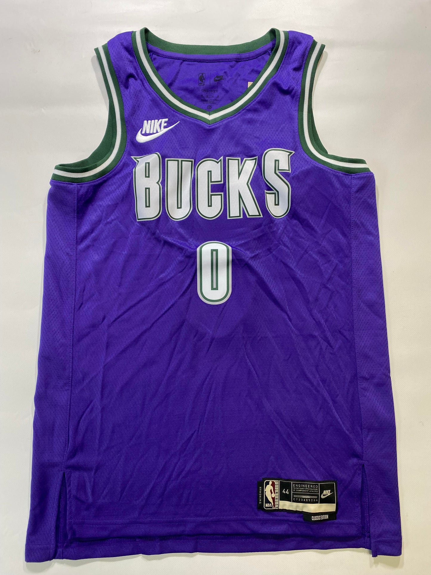 Milwaukee Bucks #0 Damian Lillard Nike Classic NBA Jersey - Mens Medium