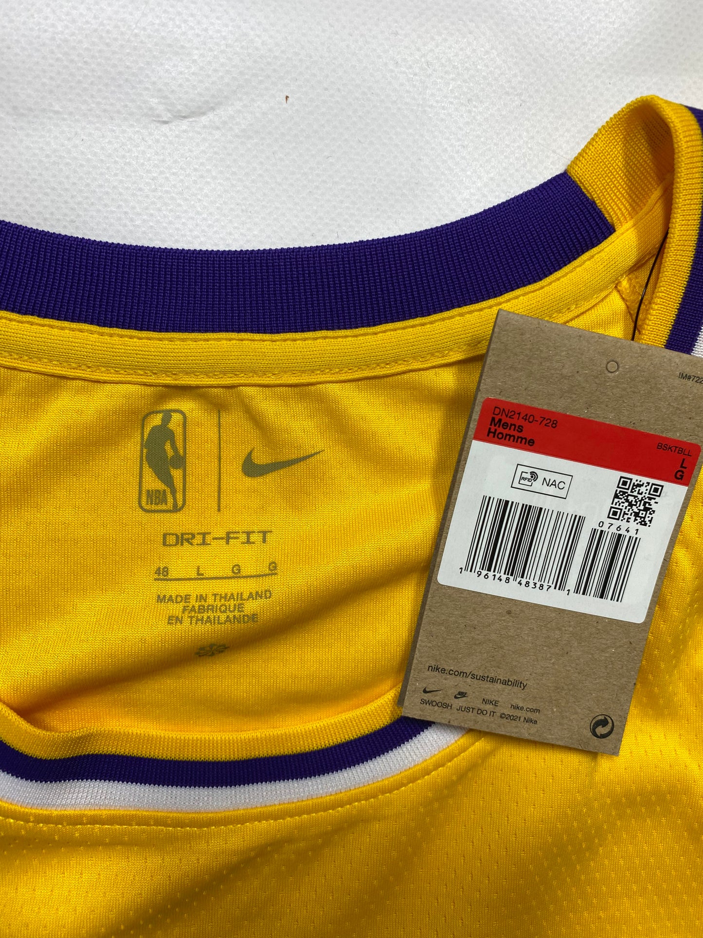 Los Angeles Lakers #18 Kazuha Nike NBA Icon Jersey - Mens Large