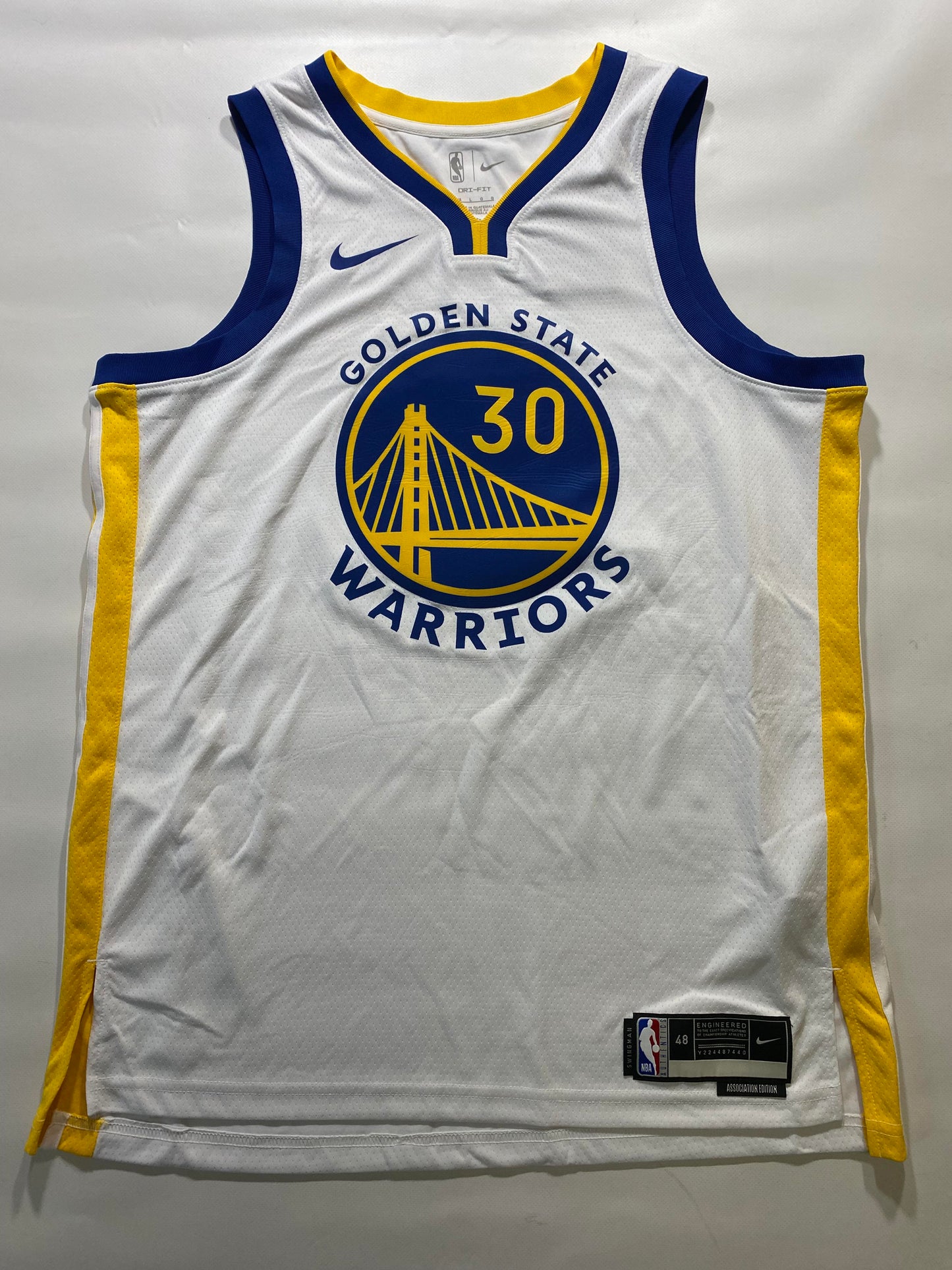 Golden State Warriors #30 Stephen Curry Nike Association NBA Jersey - Mens Large