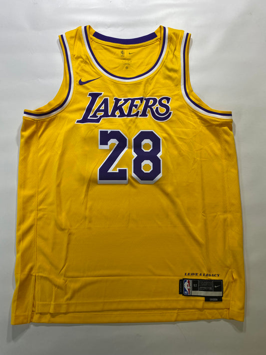 Los Angeles Lakers #28 Chaewon Nike NBA Icon Jersey - Mens XL