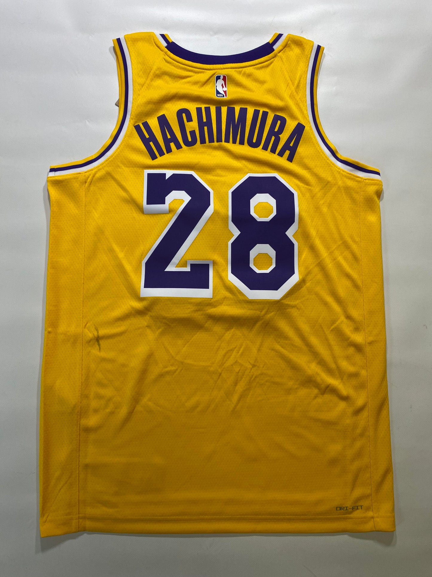 Los Angeles Lakers #28 Rui Hachimura Nike NBA Icon Jersey - Mens Medium