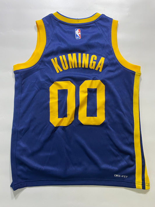 Golden State Warriors #00 Jonathan Kuminga Nike Statement NBA Jersey - Youth Small