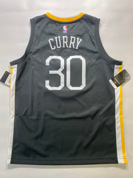 Golden State Warriors #30 Stephen Curry Nike Statement NBA Jersey - Youth Large