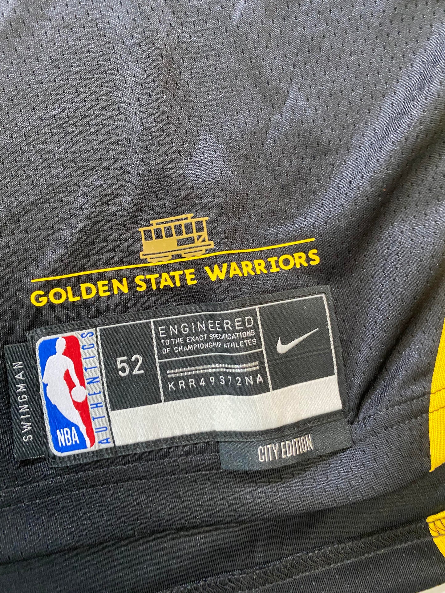 Golden State Warriors Nike City NBA Jersey - Mens XL