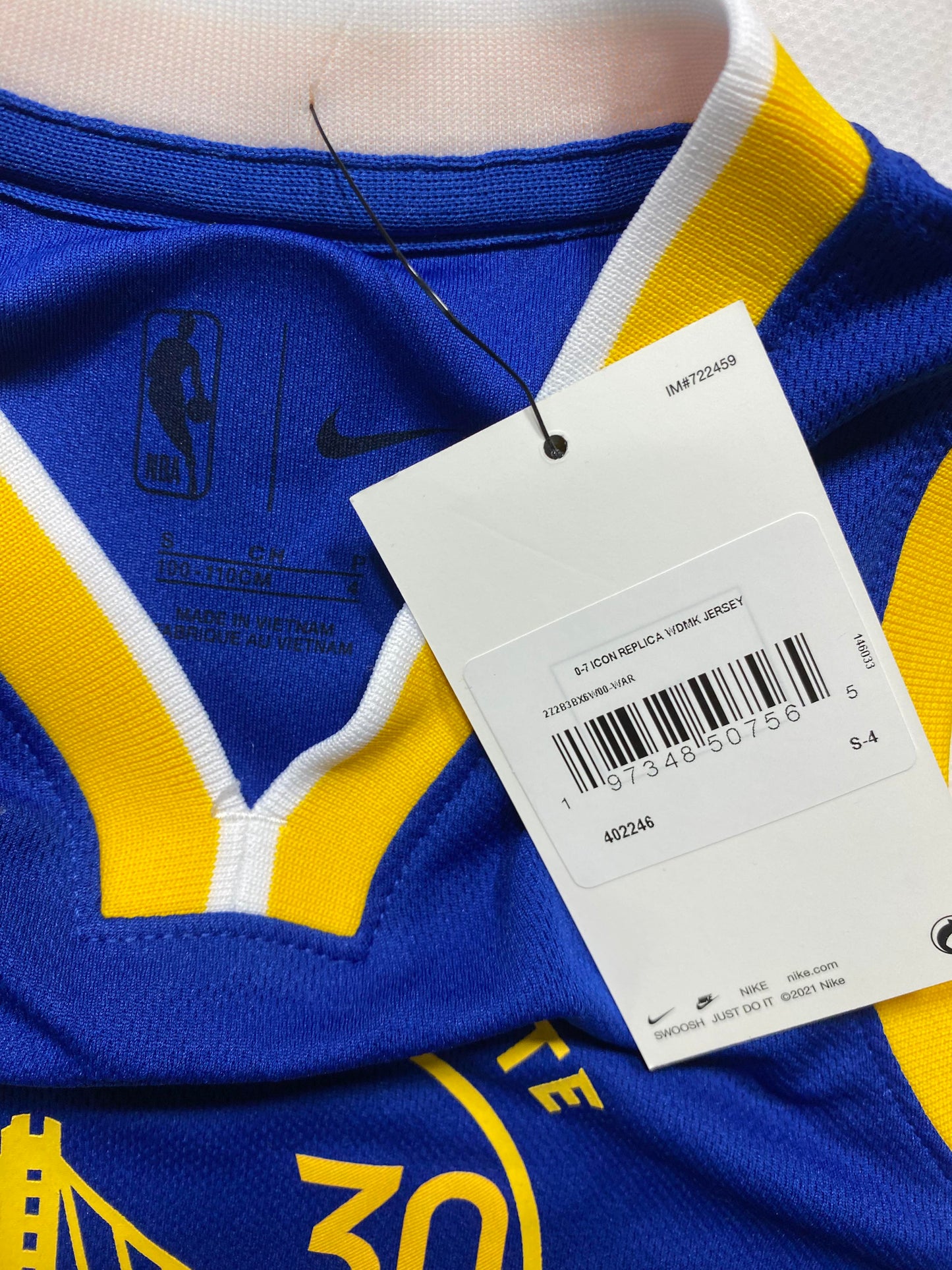 Golden State Warriors Nike Icon NBA Jersey - Kids Small