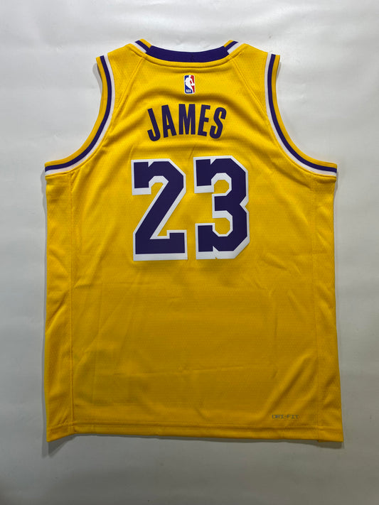 Los Angeles Lakers #23 LeBron James Nike NBA Icon Jersey - Youth Medium