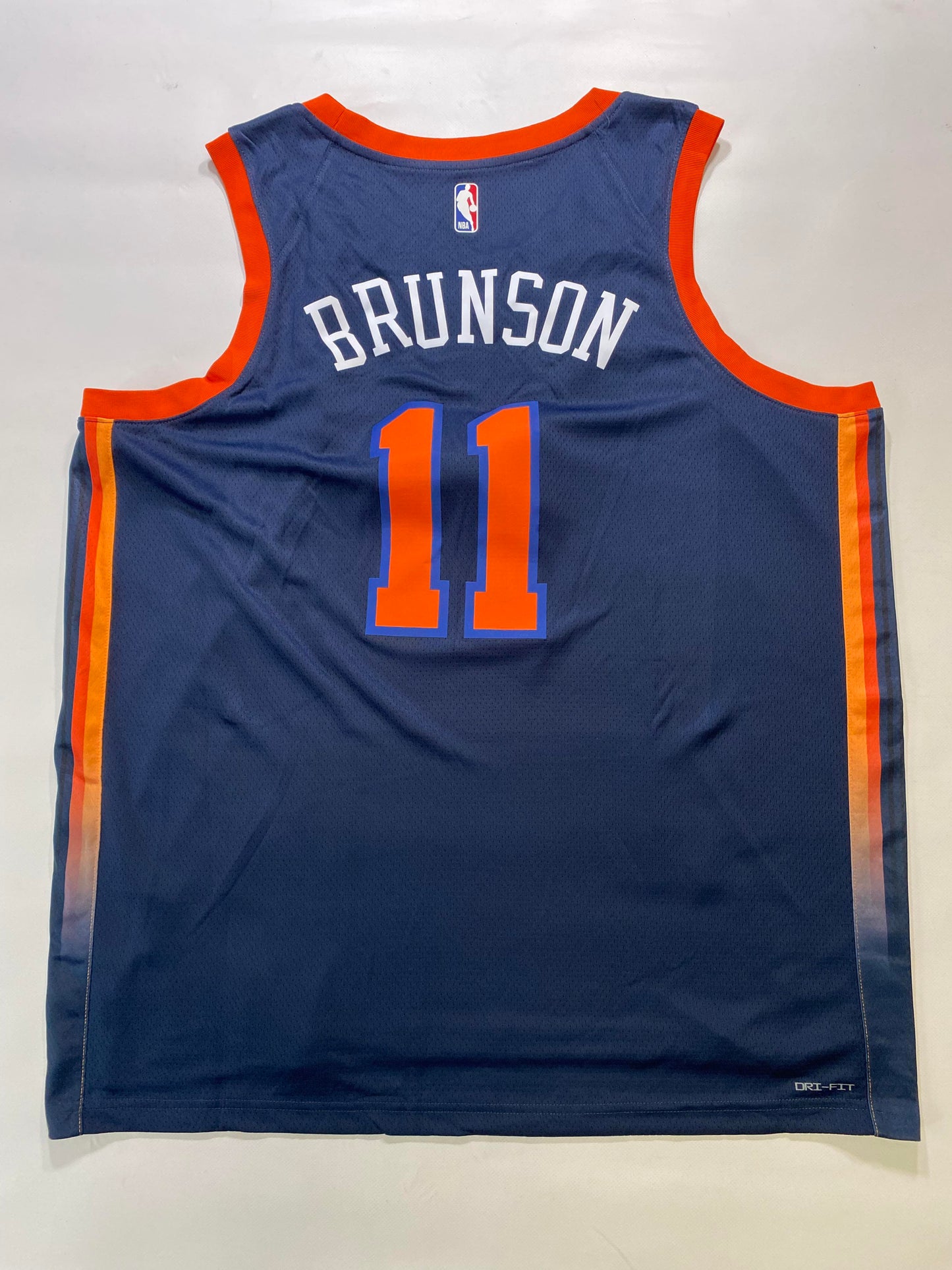 New York Knicks #11 Jalen Brunson Nike Statement NBA Jersey - Mens 2XL