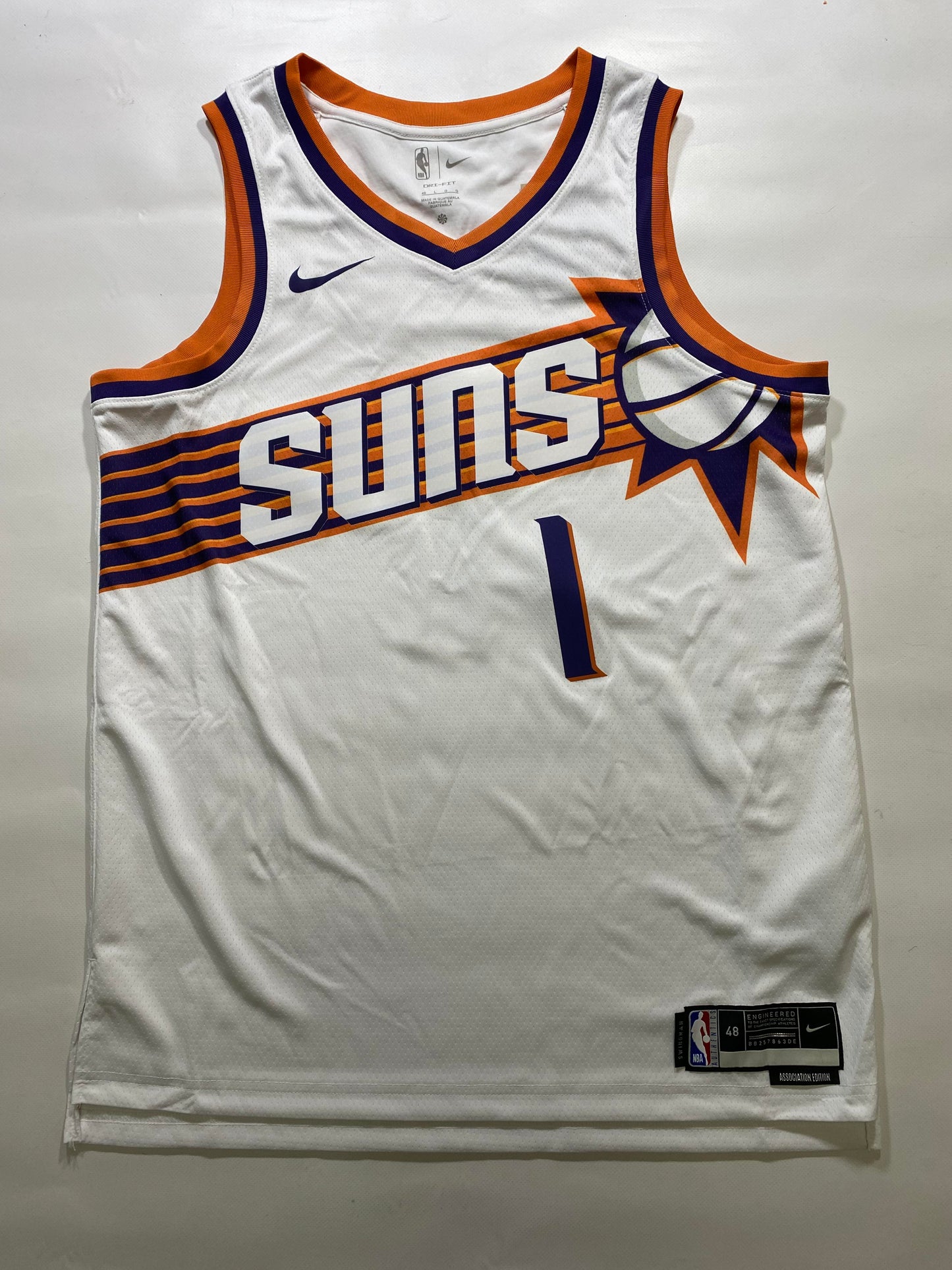 Phoenix Suns #1 Devin Booker Nike Association NBA Jersey - Mens Large