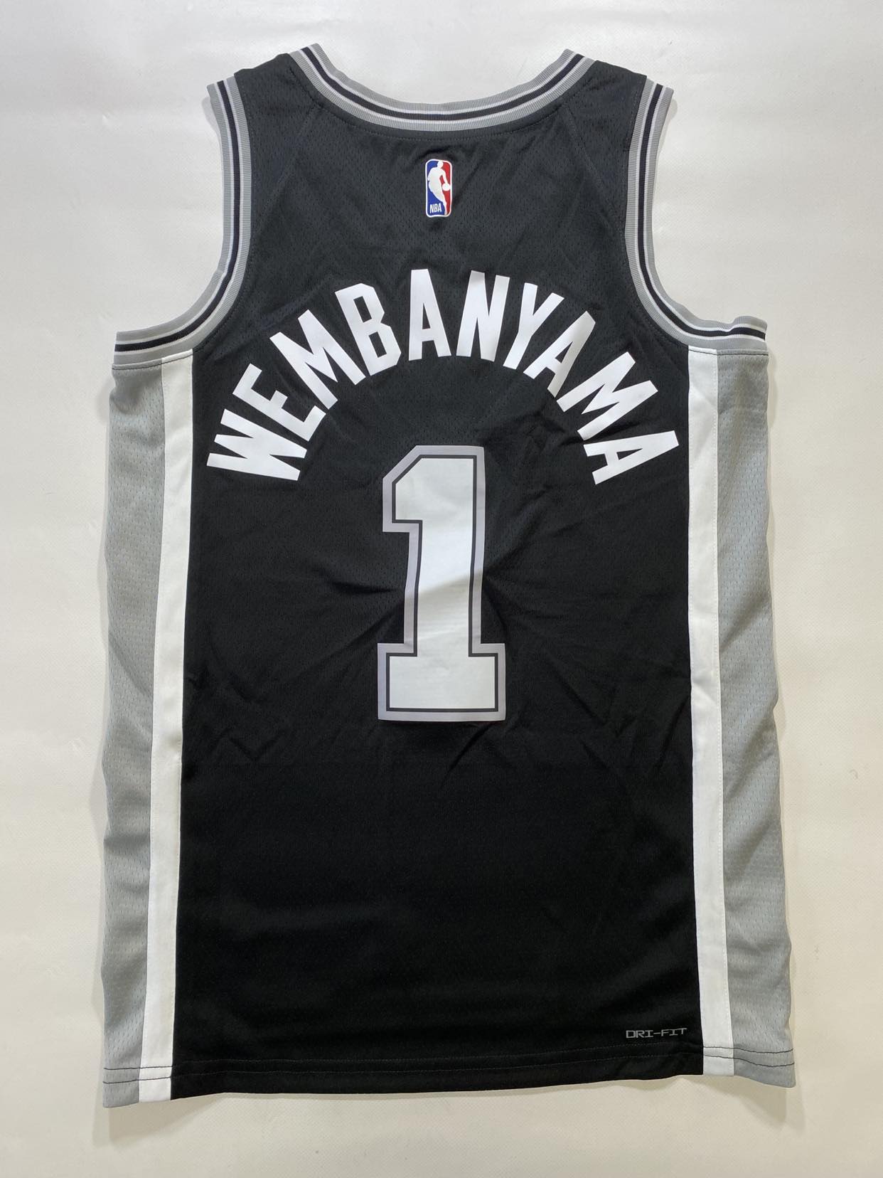 San Antonio Spurs #1 Victor Wembanyama Nike Icon NBA Jersey - Mens Small