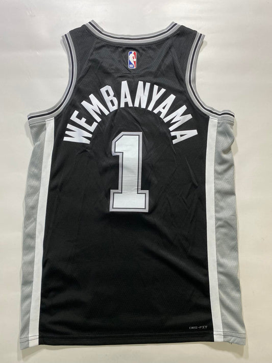 San Antonio Spurs #1 Victor Wembanyama Nike Icon NBA Jersey - Mens Medium