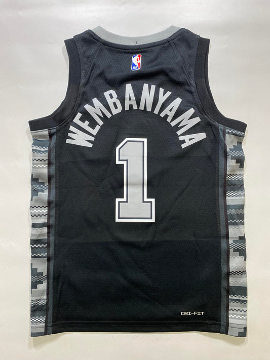 San Antonio Spurs #1 Victor Wembanyama Nike Statement NBA Jersey - Youth Small