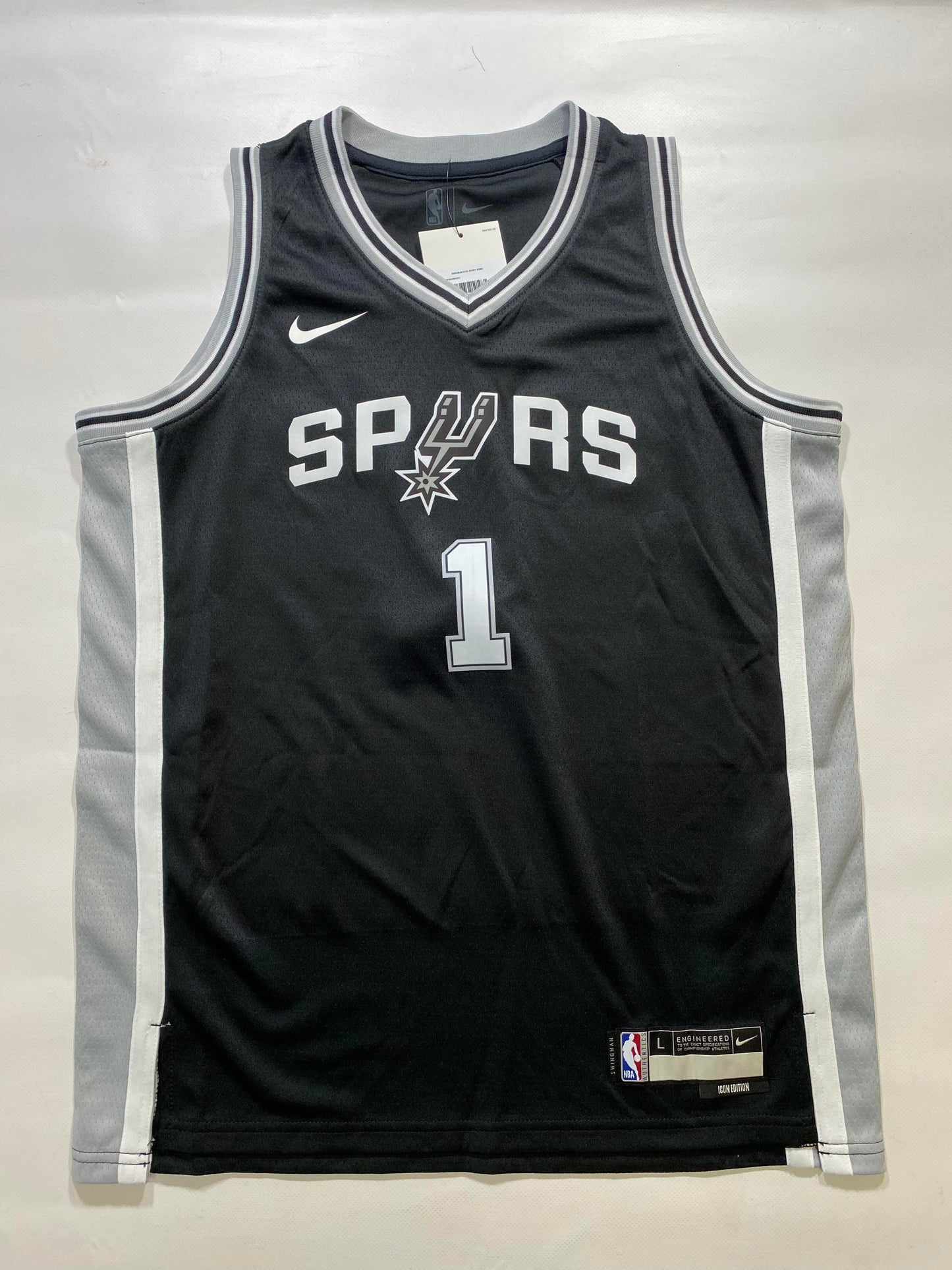 San Antonio Spurs #1 Victor Wembanyama Nike Icon NBA Jersey - Youth Large