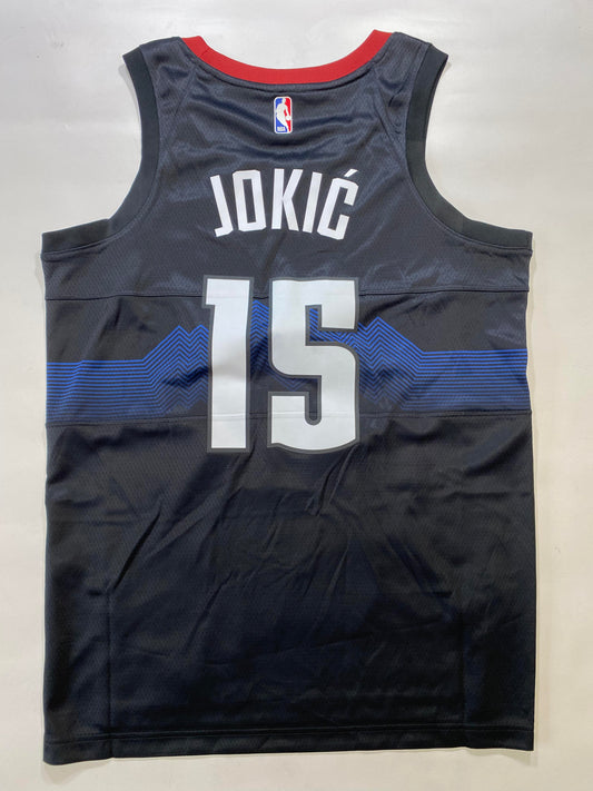 Denver Nuggets #15 Nikola Jokić Nike City NBA Jersey - Mens Medium