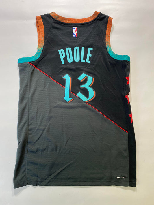 Washington Wizards #13 Jordan Poole Nike City NBA Jersey - Mens Small