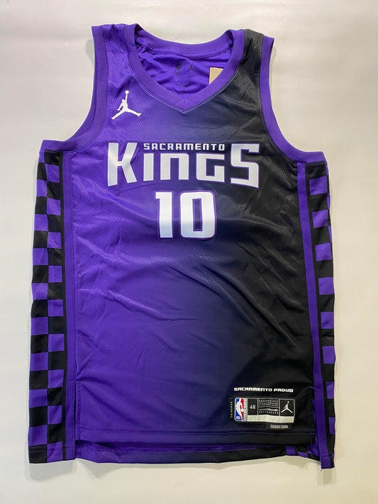 Sacramento Kings #10 Domantas Sabonis Nike Statement NBA Jersey - Mens Large