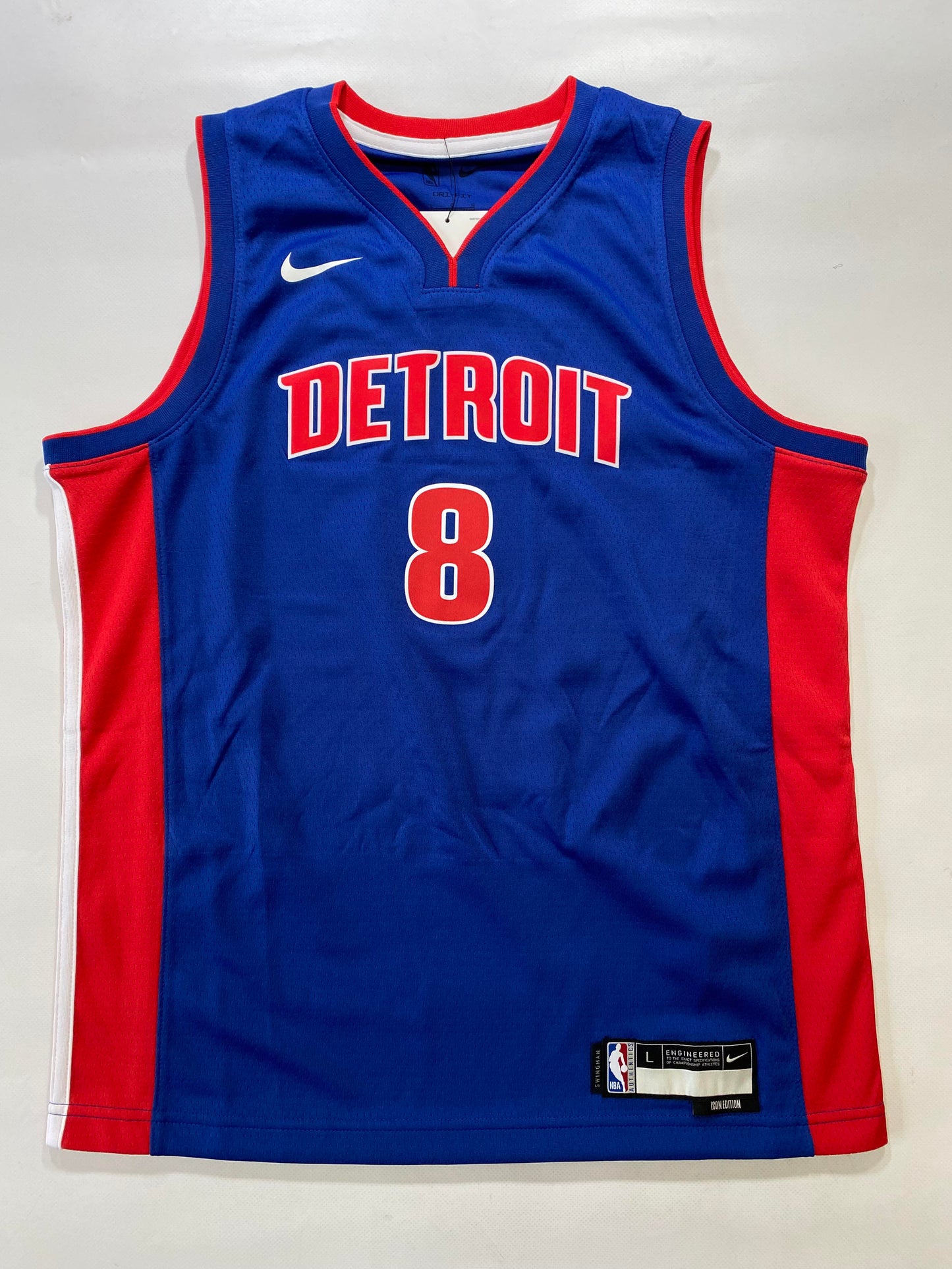 Detroit Pistons Nike Icon NBA Jersey - Youth Large