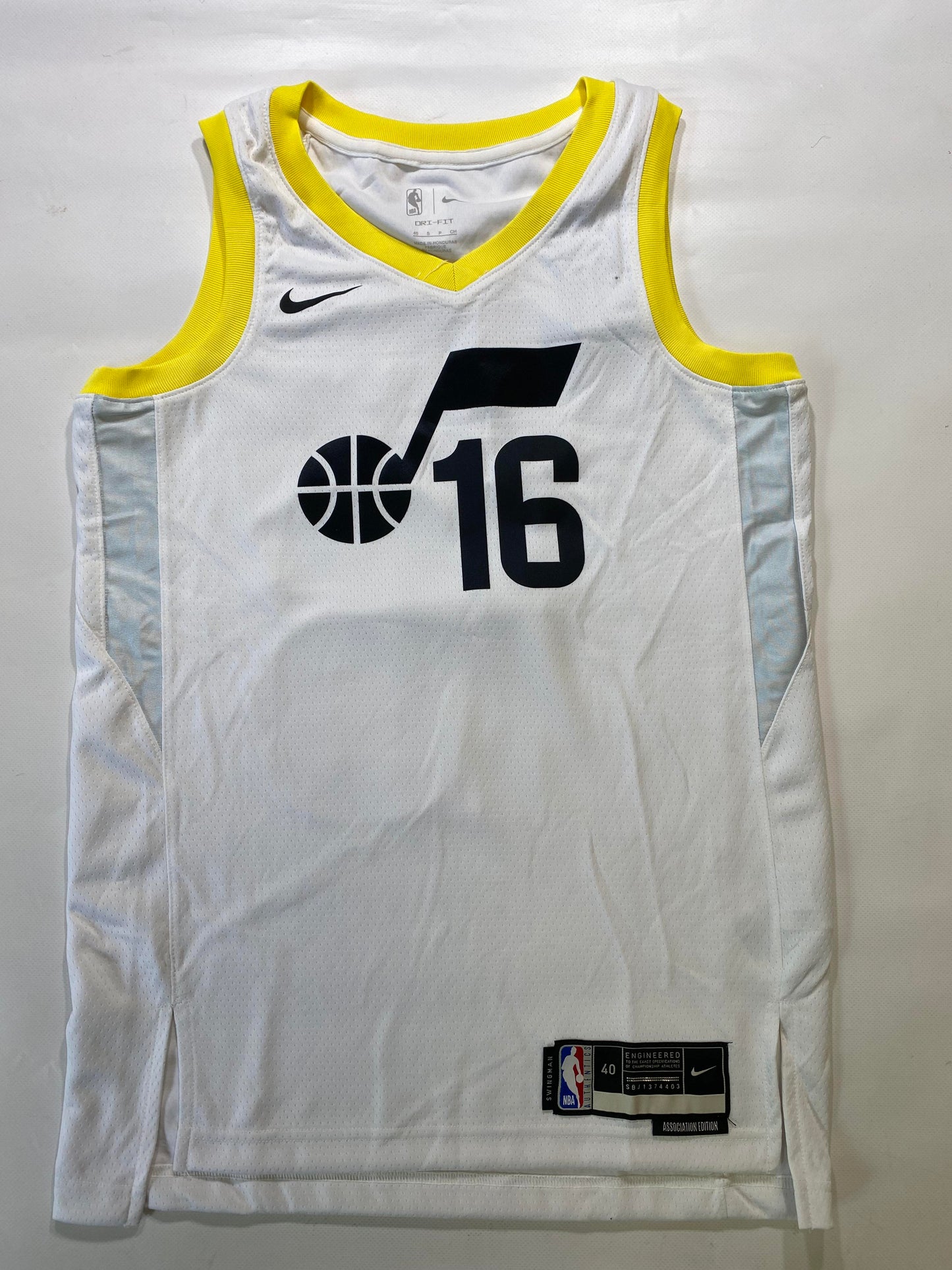 Utah Jazz #16 Simone Fontecchio Nike Association NBA Jersey - Mens Small