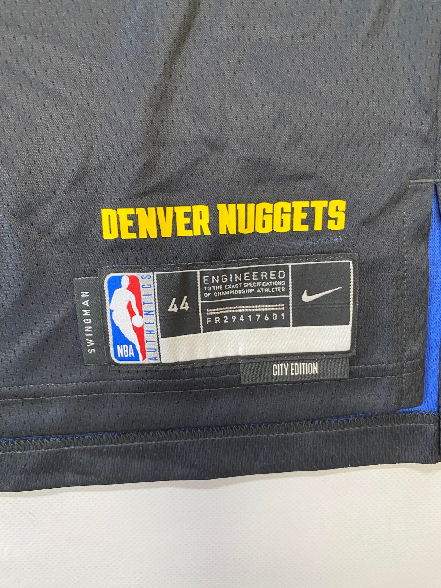 Denver Nuggets #15 Nikola Jokić Nike City NBA Jersey - Mens Medium