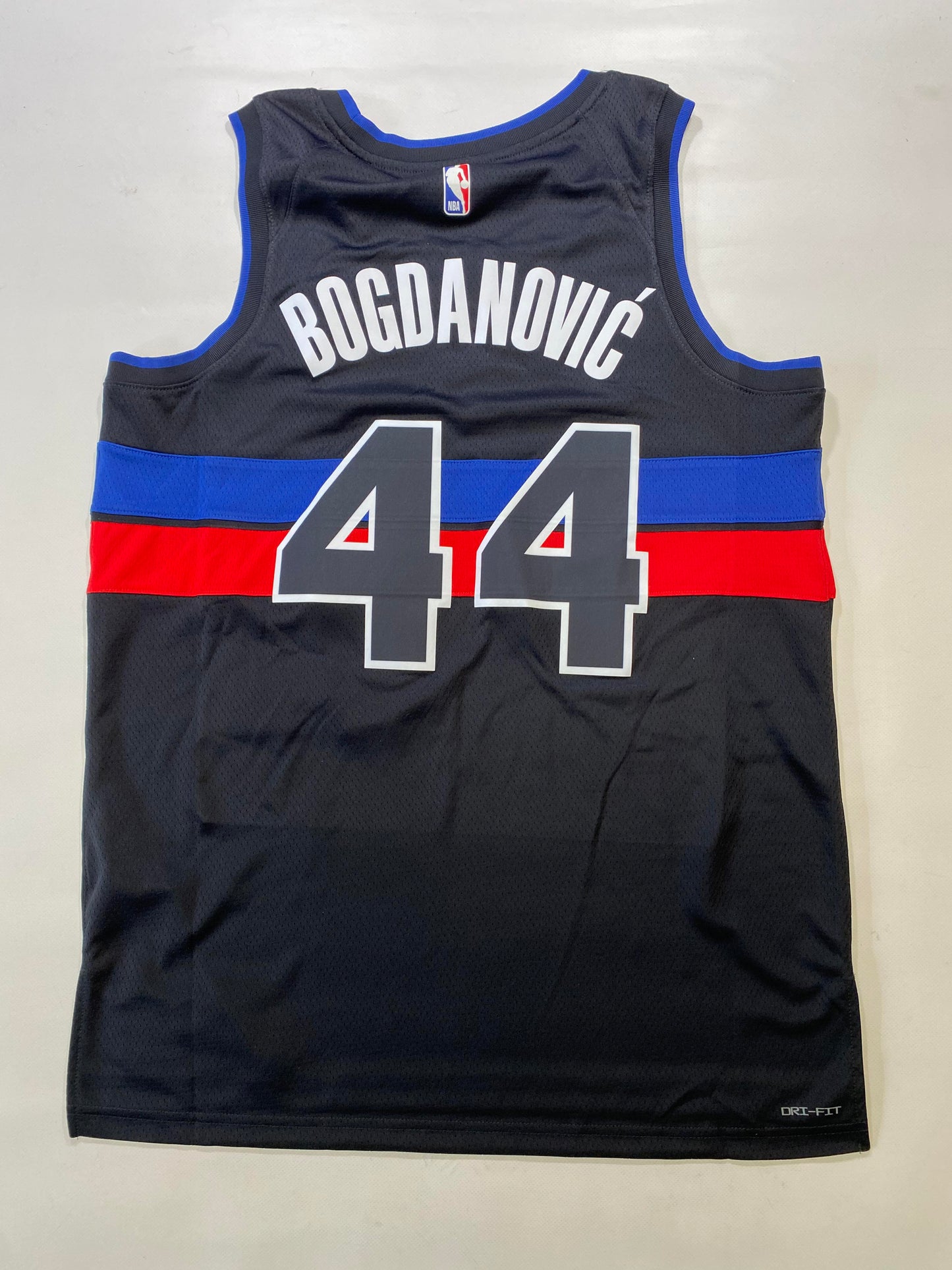 Detroit Pistons #44 Bogdan Bogdanovic Nike Statement NBA Jersey - Mens Large