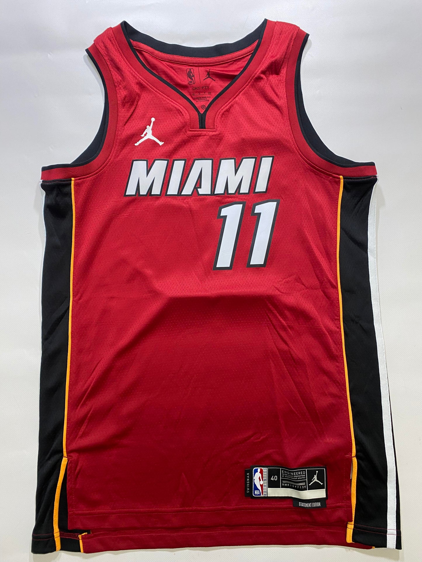 Miami Heat #11 Jaime Jaquez Jr. Nike Statement NBA Jersey - Mens Small