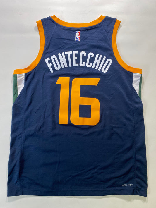 Utah Jazz #16 Simone Fontecchio Nike Icon NBA Jersey - Mens Large