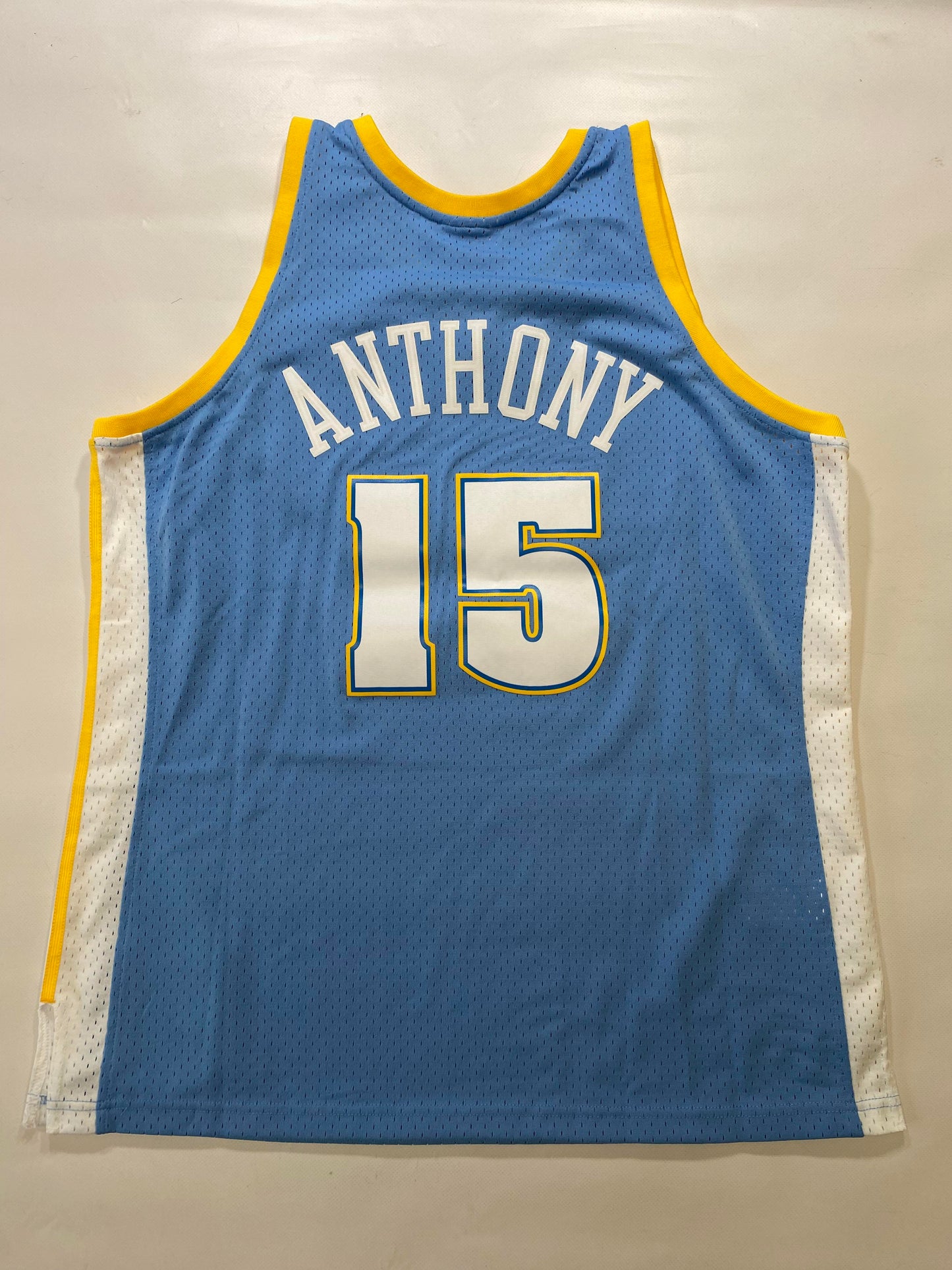 Denver Nuggets #15 Carmelo Anthony Mitchell and Ness HWC NBA Jersey - Mens XL