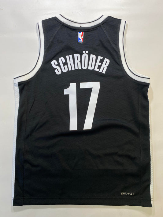 Brooklyn Nets #17 Dennis Schröder Nike Icon NBA Jersey - Youth Medium