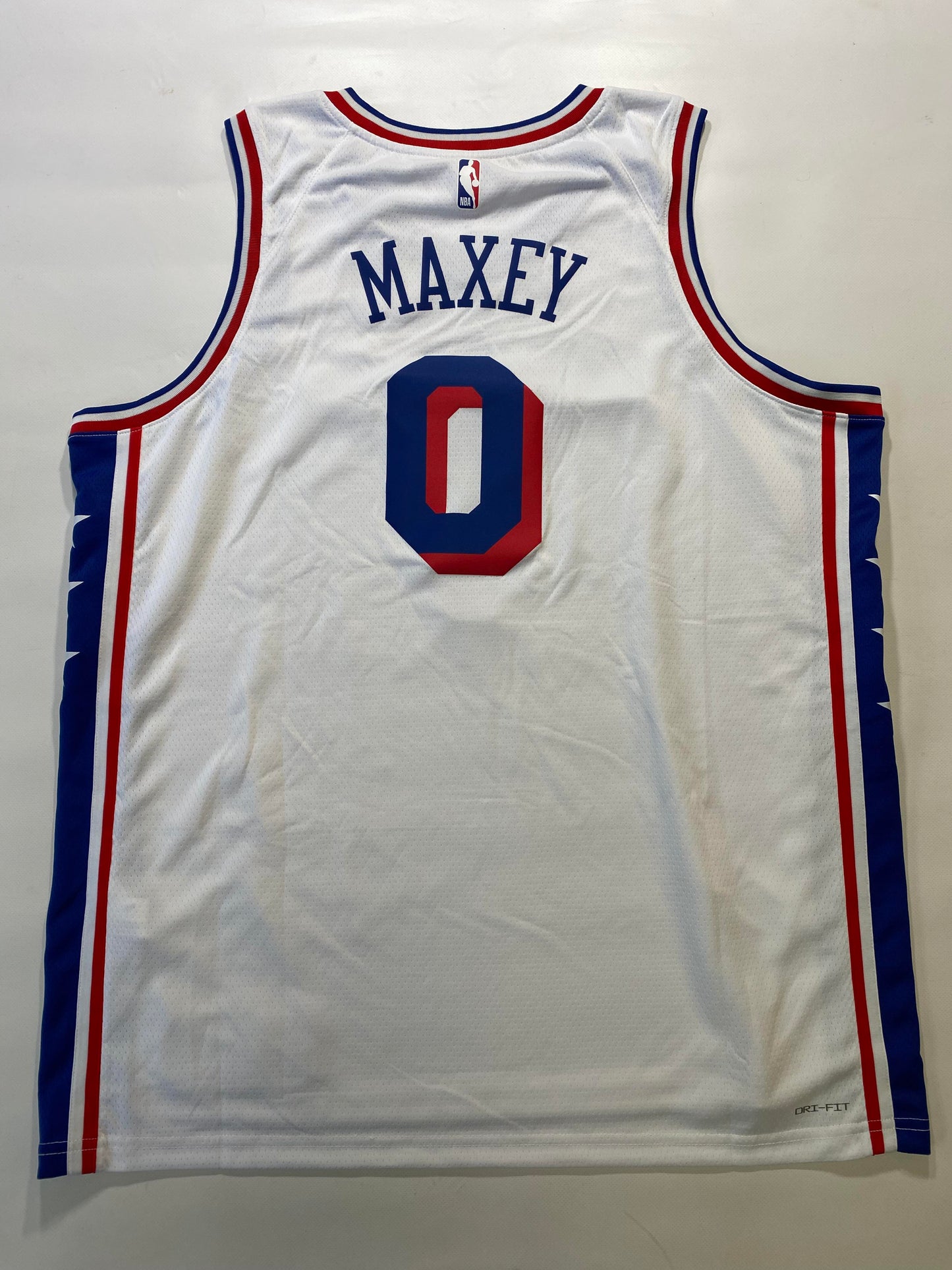 Philadelphia 76ers #0 Tyrese Maxey Nike Association NBA Jersey - Mens 2XL