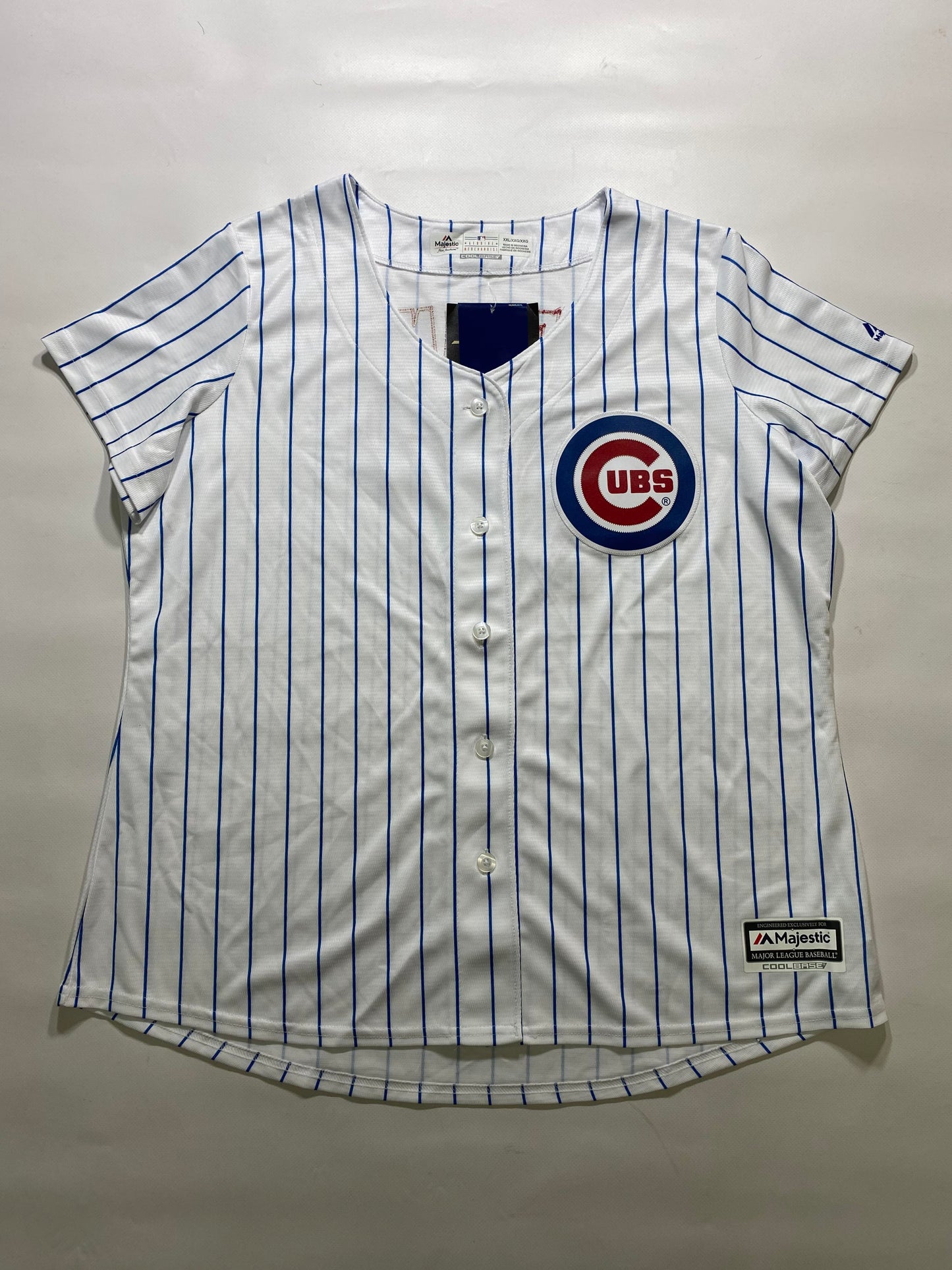 Chicago Cubs #17 Kris Bryant Majestic MLB Jersey - Womens 2XL