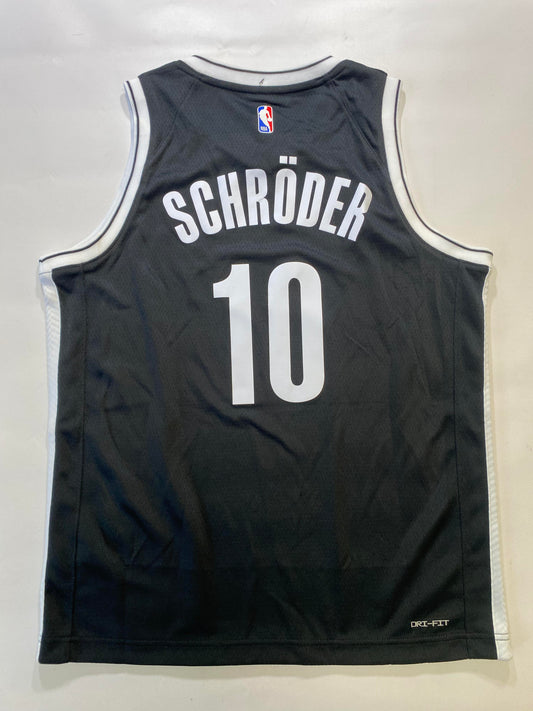 Brooklyn Nets #17 Dennis Schröder Nike Icon NBA Jersey - Youth Large