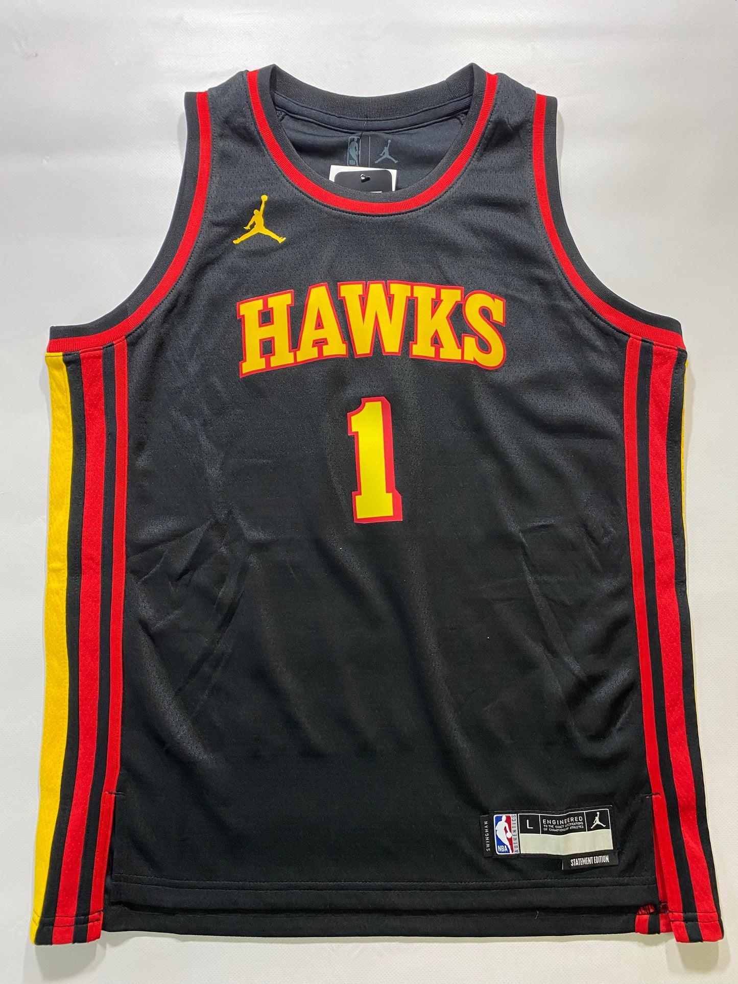 Atlanta Hawks #1 Jalen Johnson Nike Statement NBA Jersey - Youth Large