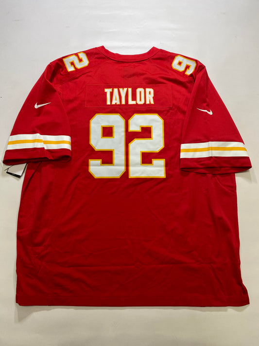 Kansas City Chiefs #92 Jawaan Taylor Nike Game Jersey - Mens 3XL