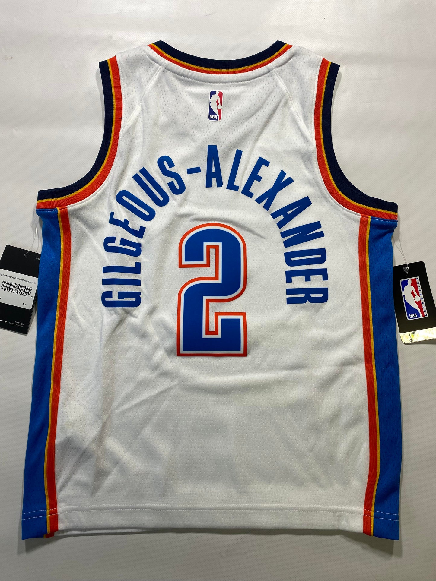 Oklahoma City Thunder #2 Shai Gilgeous-Alexander Nike Association NBA Jersey - Youth Small