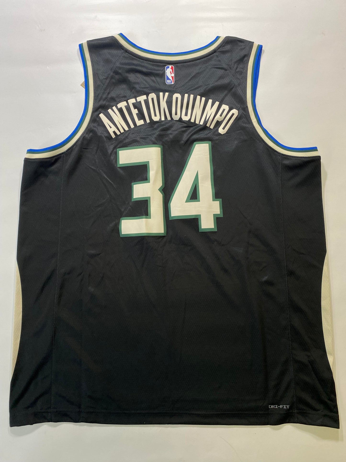 Milwaukee Bucks #34 Giannis Antetokounmpo Nike Statement NBA Jersey - Mens 2XL