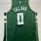 Milwaukee Bucks #0 Damien Lillard Nike Icon NBA Jersey - Youth Medium