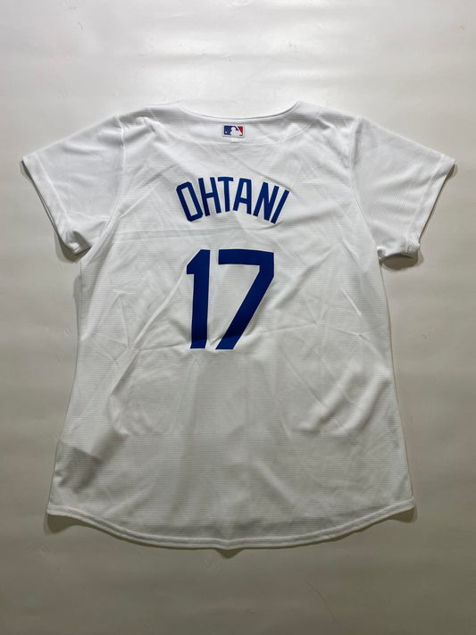 Los Angeles Dodgers #17 Shohei Ohtani Nike MLB Jersey - Womens Large