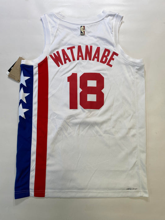 Brooklyn Nets #18 Yuta Watanabe Nike Classic NBA Jersey - Mens Medium