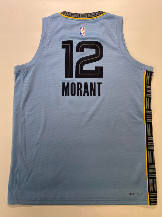 Memphis Grizzlies #12 Ja Morant Nike Statement NBA Jersey - Youth Large